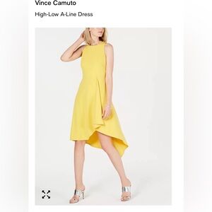 Gorgeous Vince Camuto High Low Yellow Dress